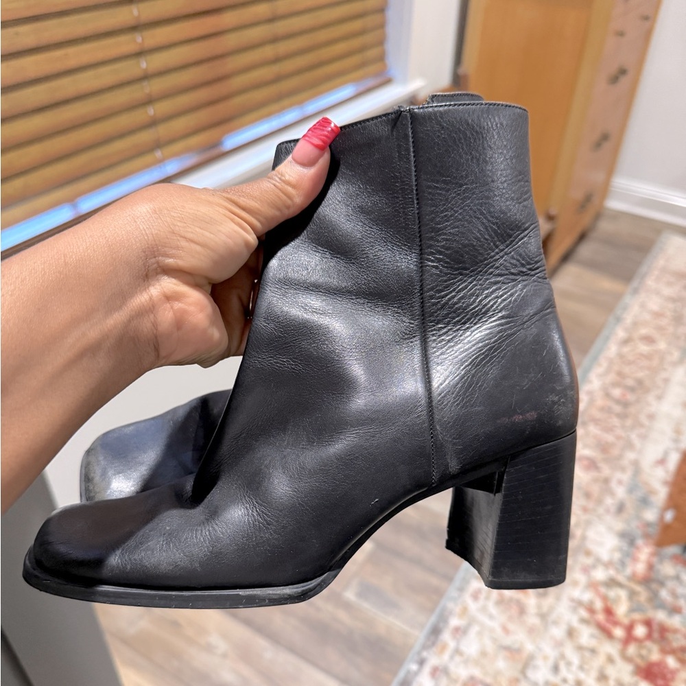 Black Block Heel Nine West Boots